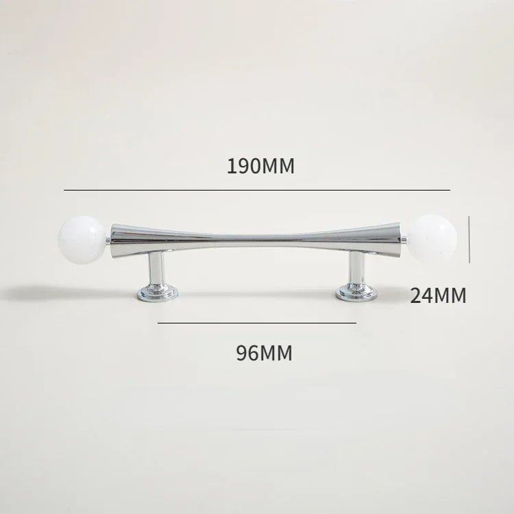 Modern White Crystal Brass Knobs – Luxury Pull Handles for Furniture