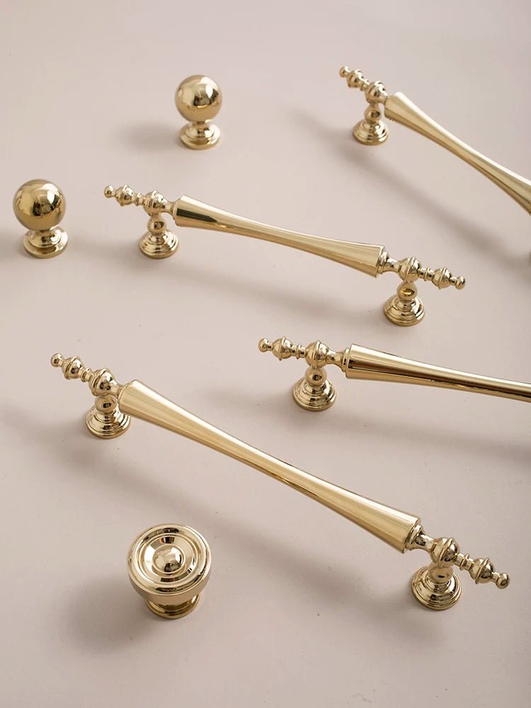Solid PVD Brass Handle – Antique Gold Finish  