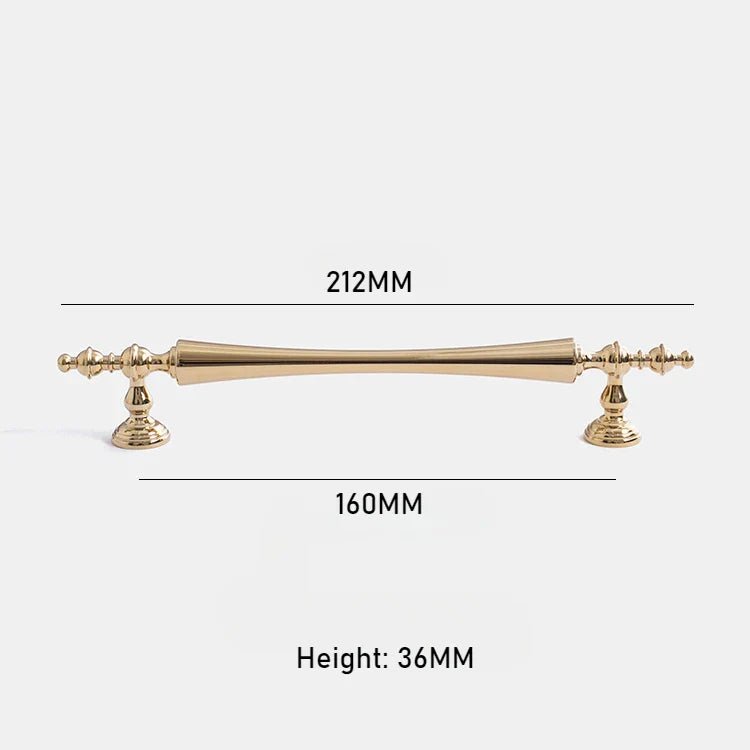 Gold T-Bar Cabinet Handle – Vintage Brass Design  