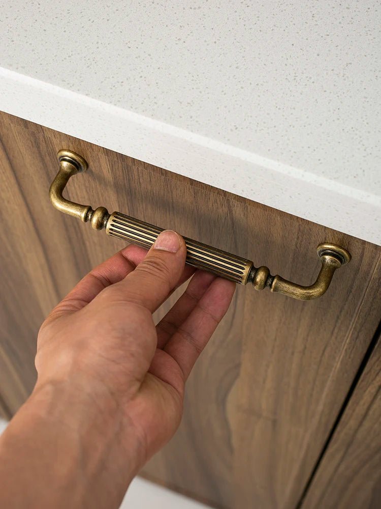 Antique Brass Drawer Pull - Vintage Style Handle