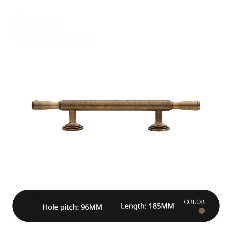 Retro Brass T-Bar Pulls – Elegant Cabinet Handles for Home Design