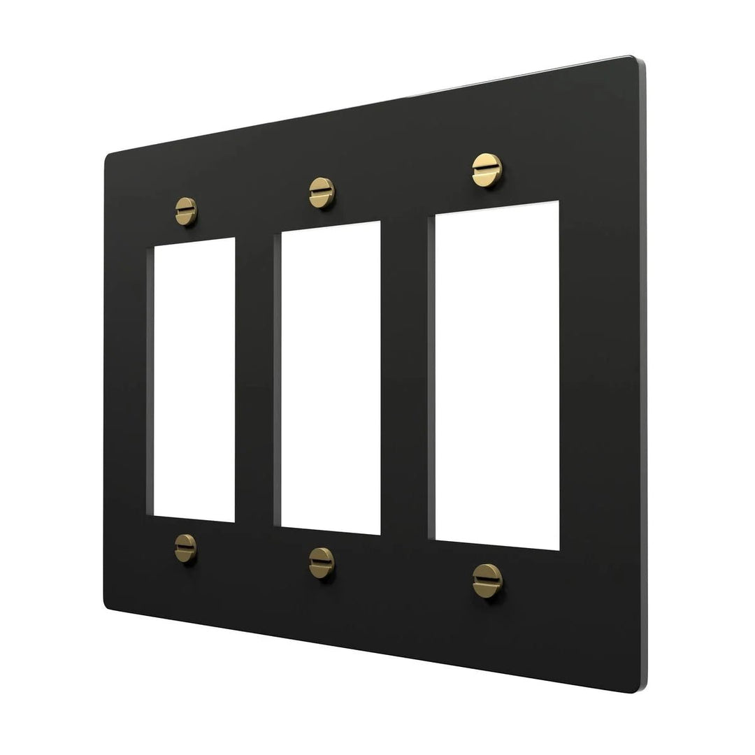 Brass Wall Plate - Electrical GFCI Use