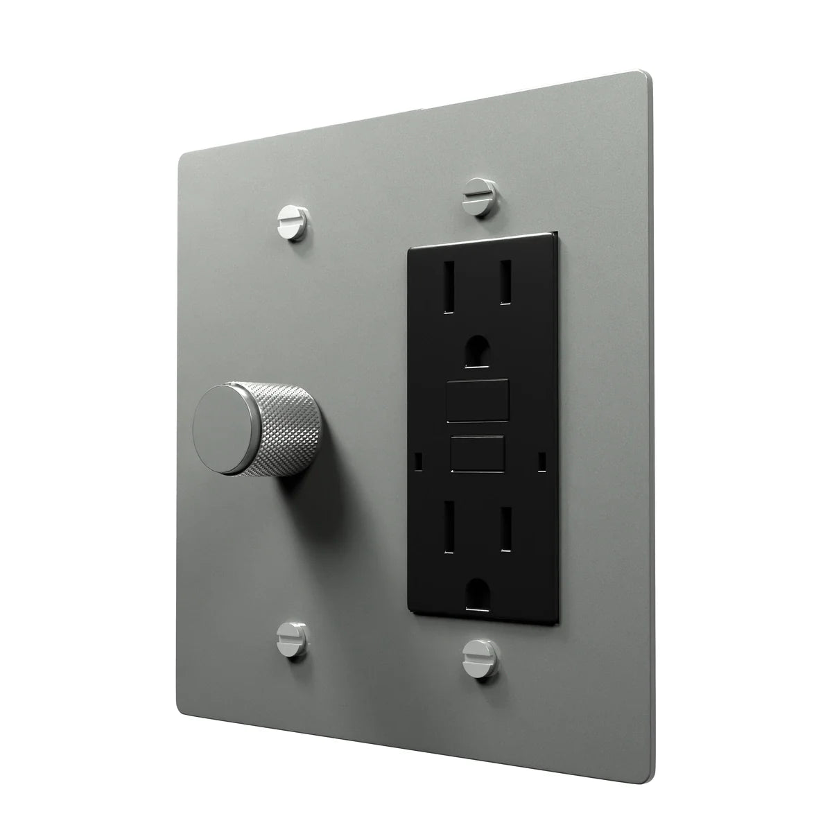 Classic Brass Combo Switch Plate - Elegant Finish