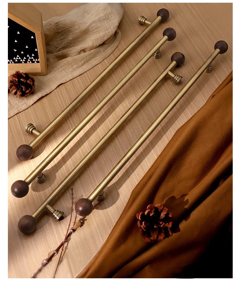 Vintage Brass 16" T-Bar Handle for Appliances  