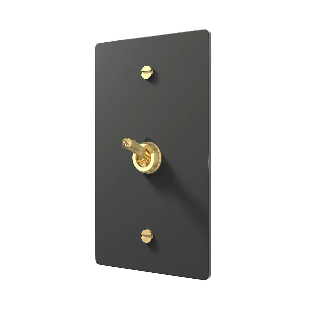 Elegant Brass Toggle Switch - Retro Finish