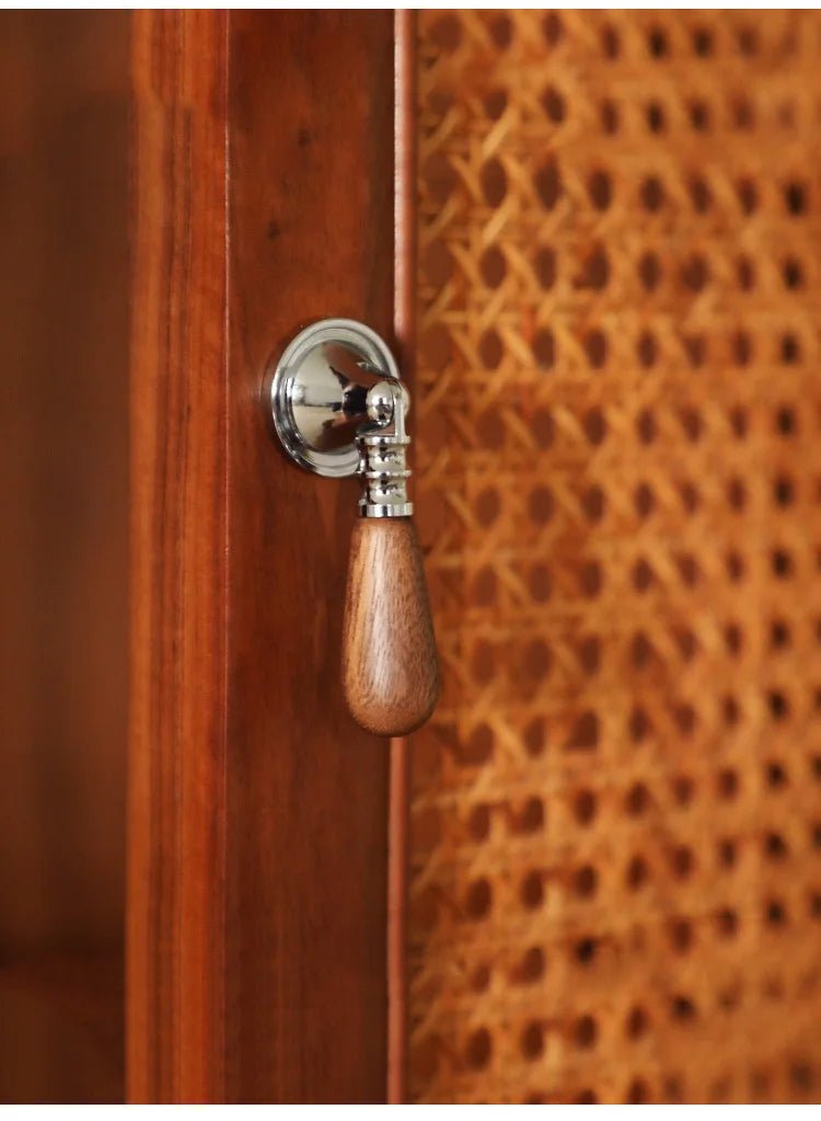 Wood & Brass Pendant Knob – Organic Modern Pull  