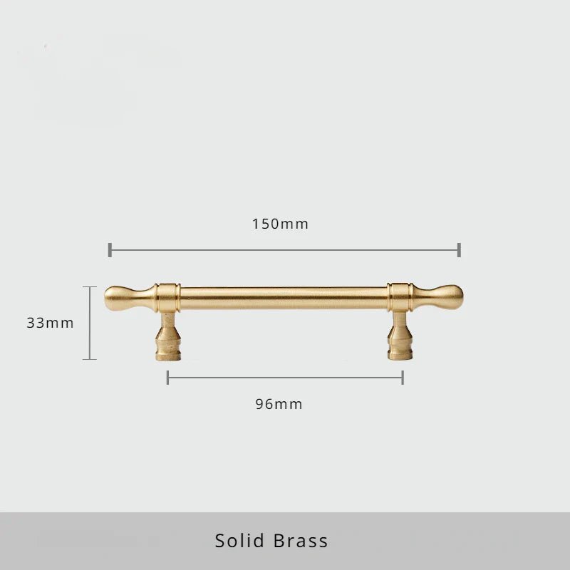 Vintage Satin Brass Cabinet Pulls for Stylish Kitchens