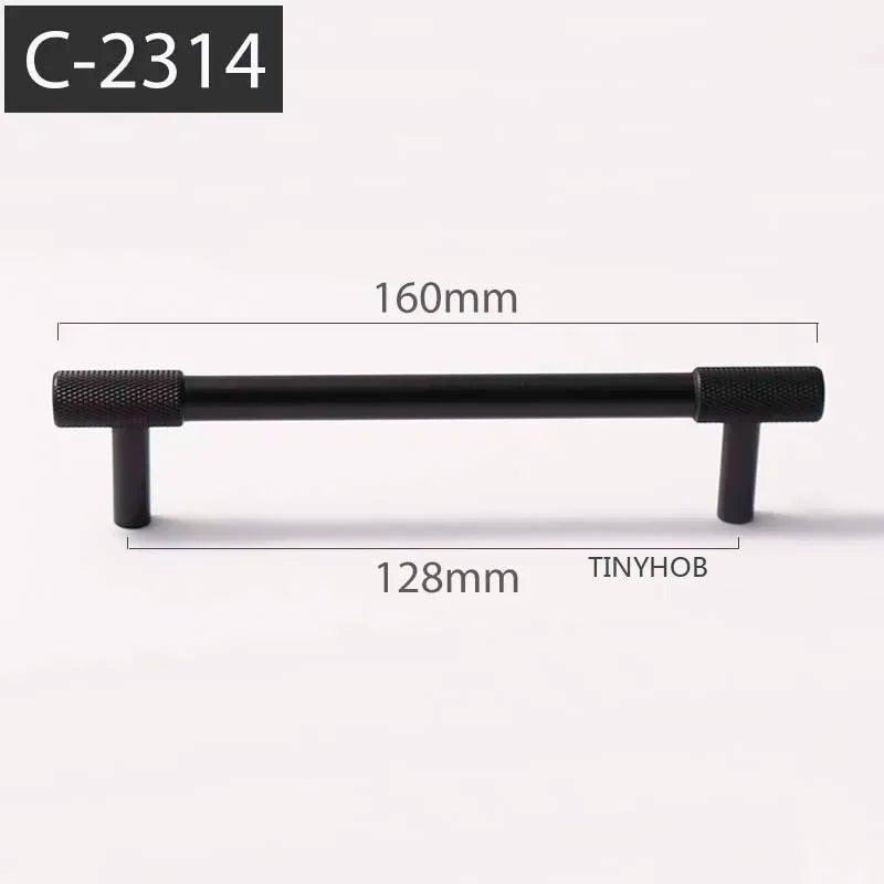 Stylish Satin Brass Knurled Handles – T-bar Pulls for Cabinets