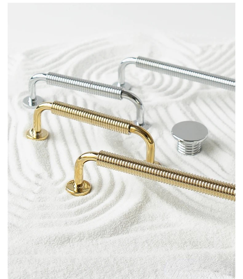 Nordic Brass Drawer Pull – Silver Finish  