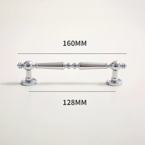 French Style Brass Handle - Chrome Finish Pull