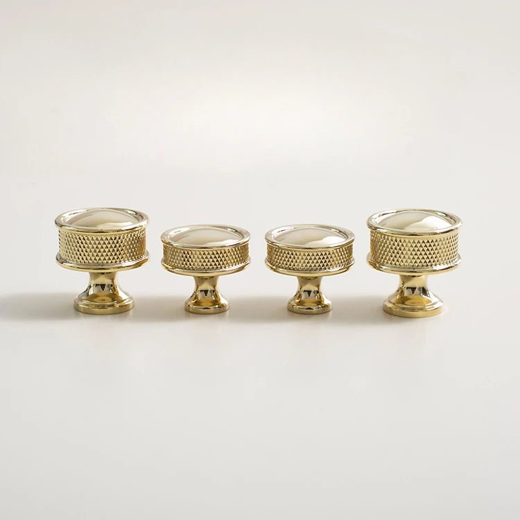 Gold Brass Cabinet Knobs – Shiny Drawer Pulls