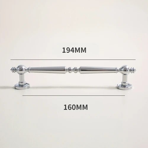 Bright Chrome Handle - Silver French Drawer Pull
