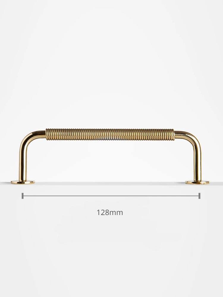 Brushed Brass Drawer Pull – Minimalist Nordic Design  