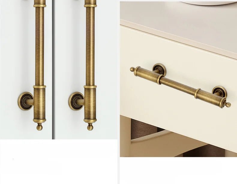 Durable Antique Bronze Long Drawer Knobs – Brass Pull Handles