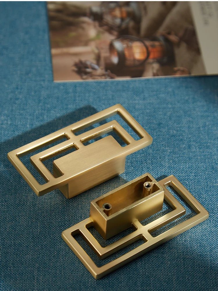 Antique Gold Cabinet Knobs – Vintage Drawer Pulls