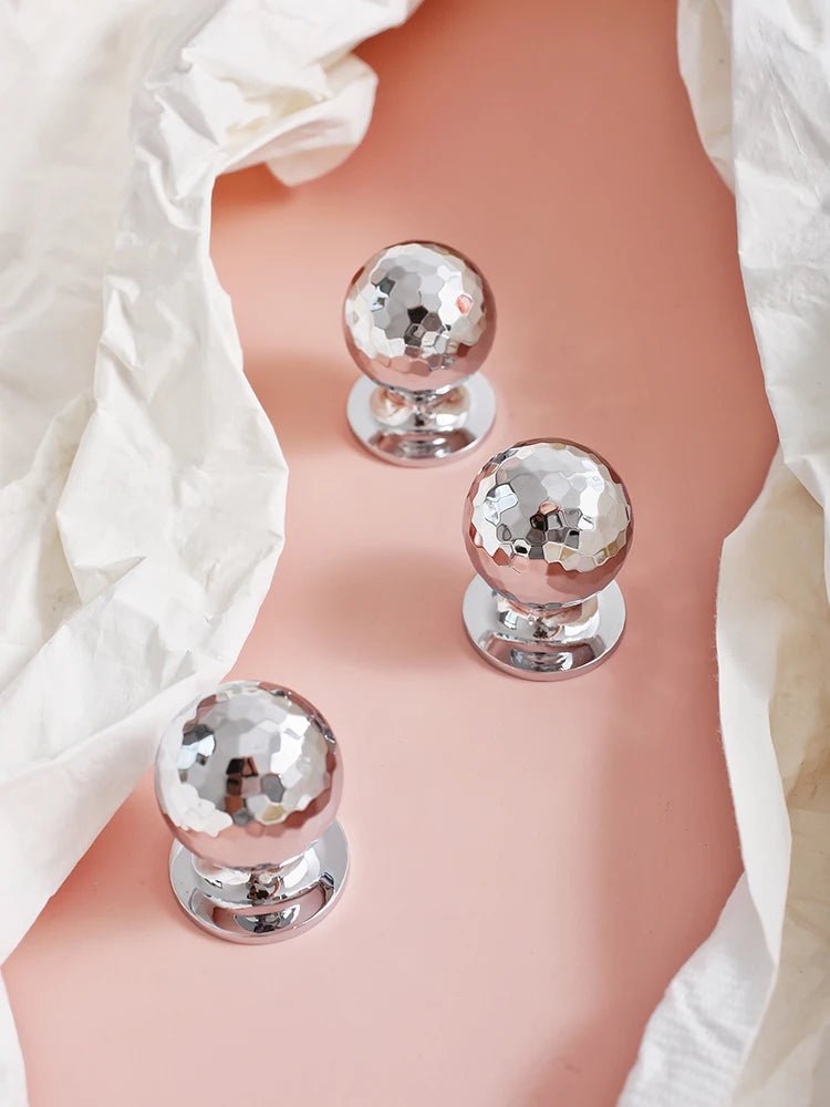 Elegant Bright Chrome Solid Brass Knobs for Premium Cabinet Pulls