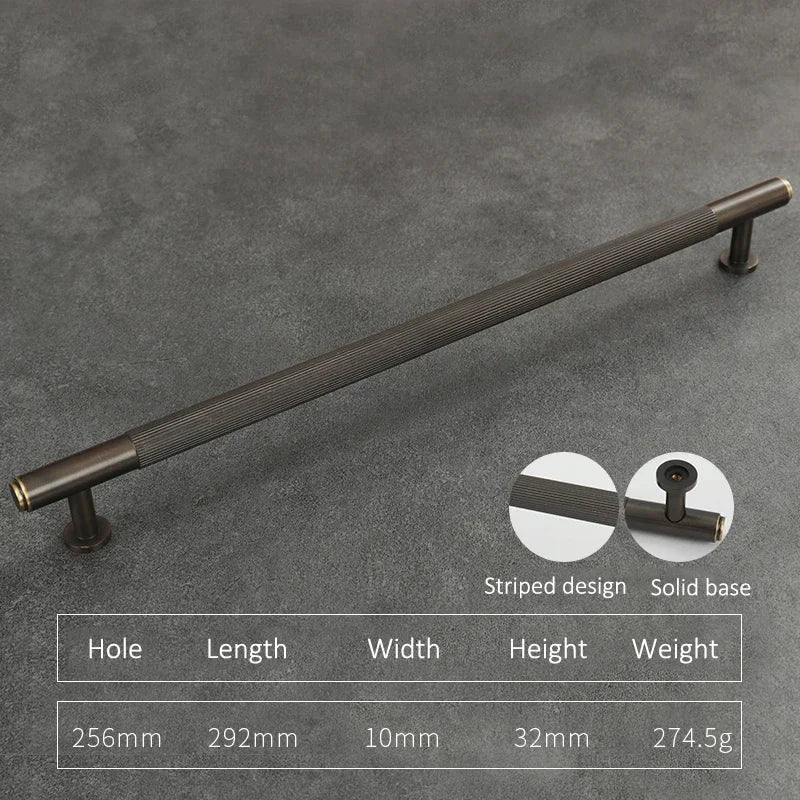 Durable Bronze & Gray Brass Cabinet Pulls for Contemporary Style
