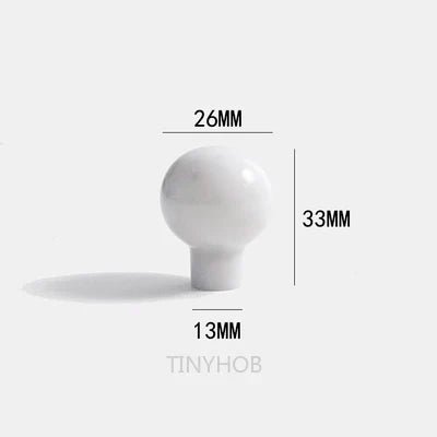 Contemporary Carrara Marble Knobs – Black & White Pull Handles