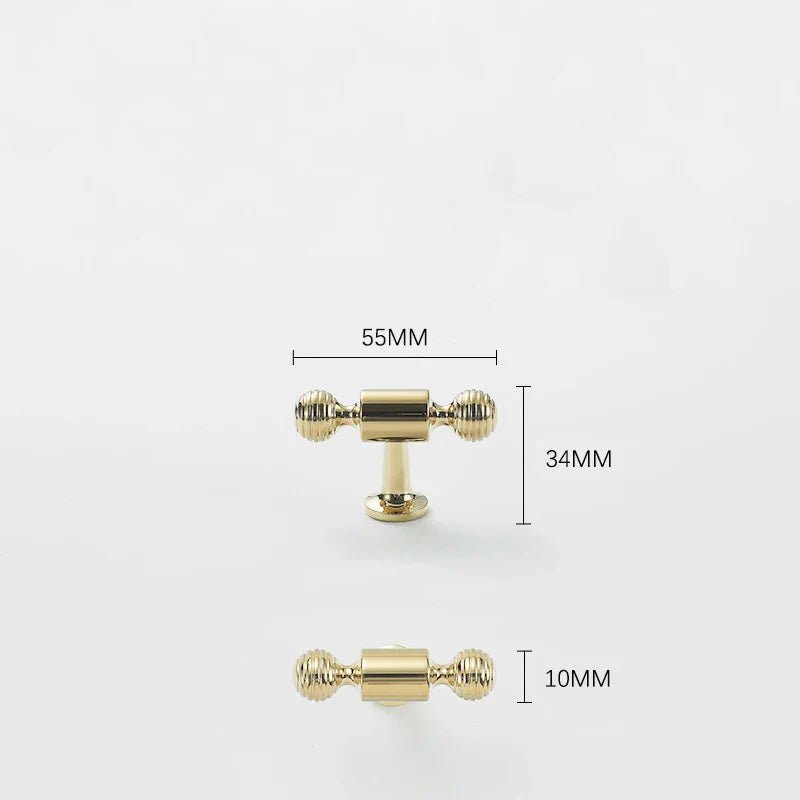 Elegant 6.3" European Gold Brass Cabinet Knobs – Pull Handles