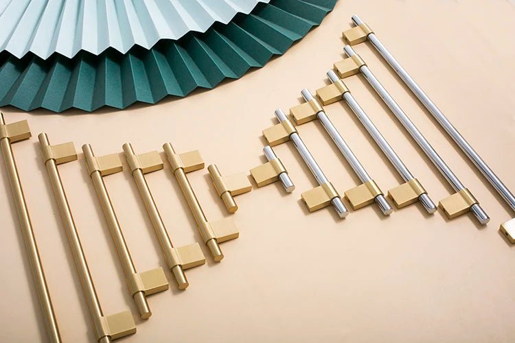 High-Quality European Brass Silver Pulls for Modern Furniture