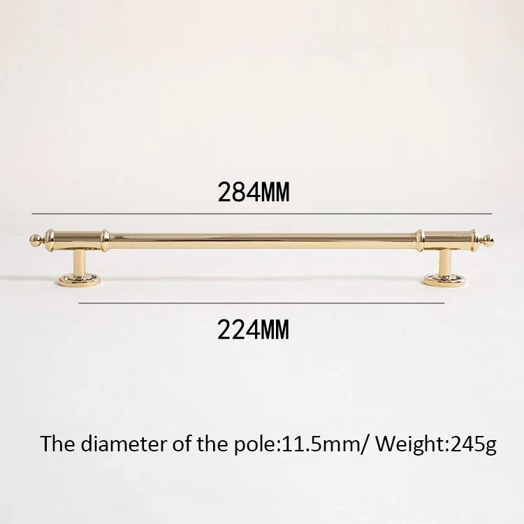 Gold T-Bar Brass Pull Handles for French Cabinet Design