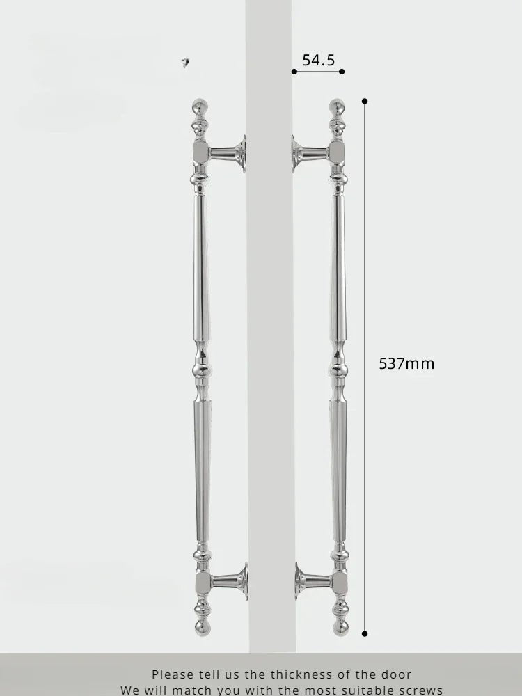 Durable 21" French Brass Appliance Pull Bars – Gold/Silver Finish