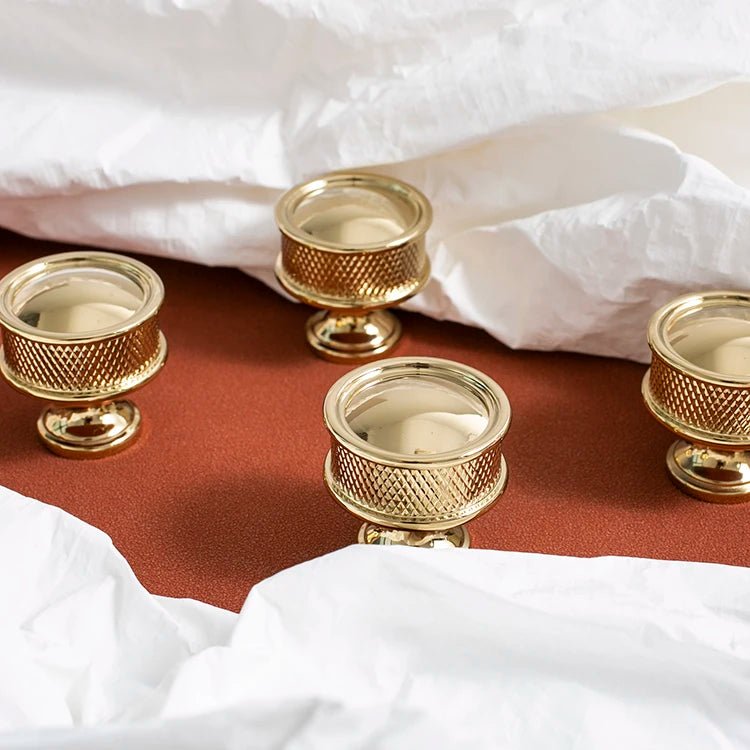 Luxury Gold Brass Knobs – Shiny Drawer Pulls for Modern Cabinets