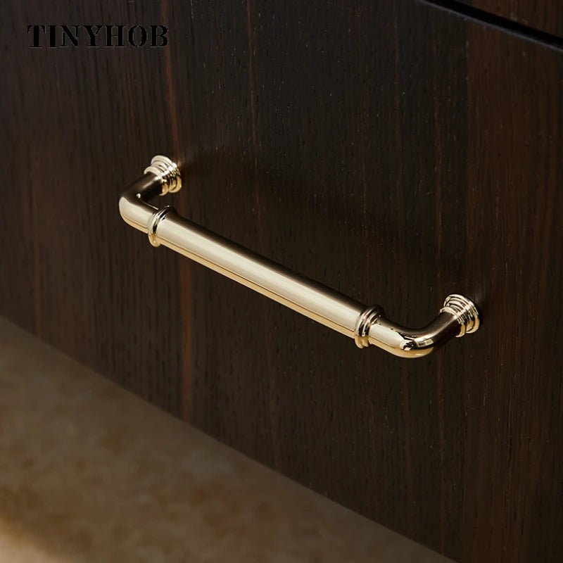 Elegant Gold Brass Cabinet Handle – Modern T-Bar Drawer Pull