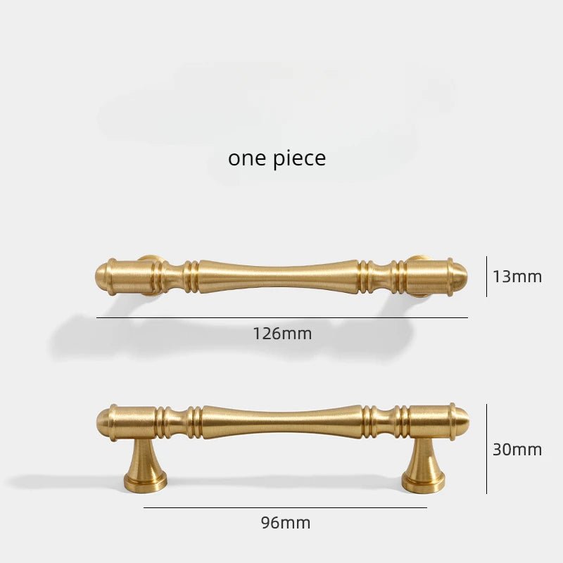 Luxury Gold Brass Knobs – 3.78"-6.3" Cabinet Pulls for Modern Cabinets