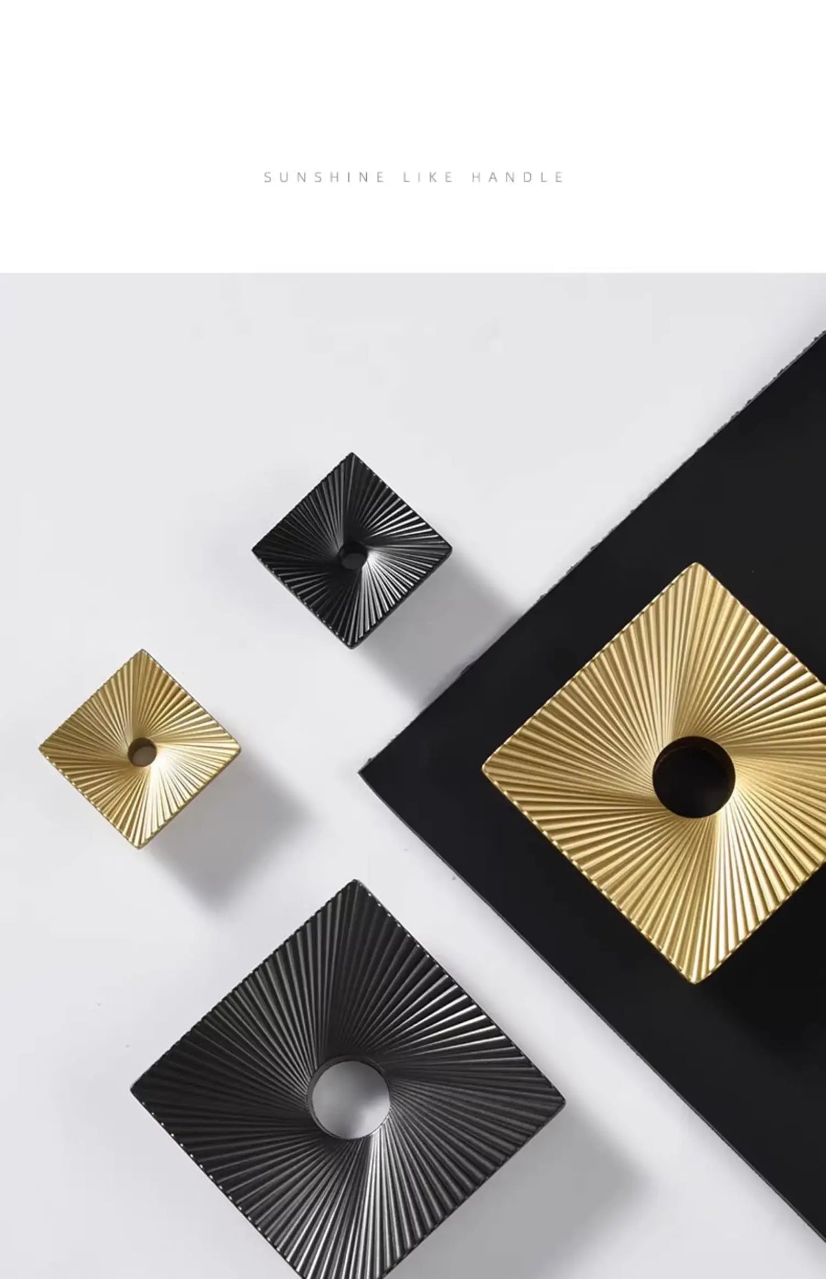 High-Quality Gold Square Line Cabinet Handle – Modern Drawer Pull