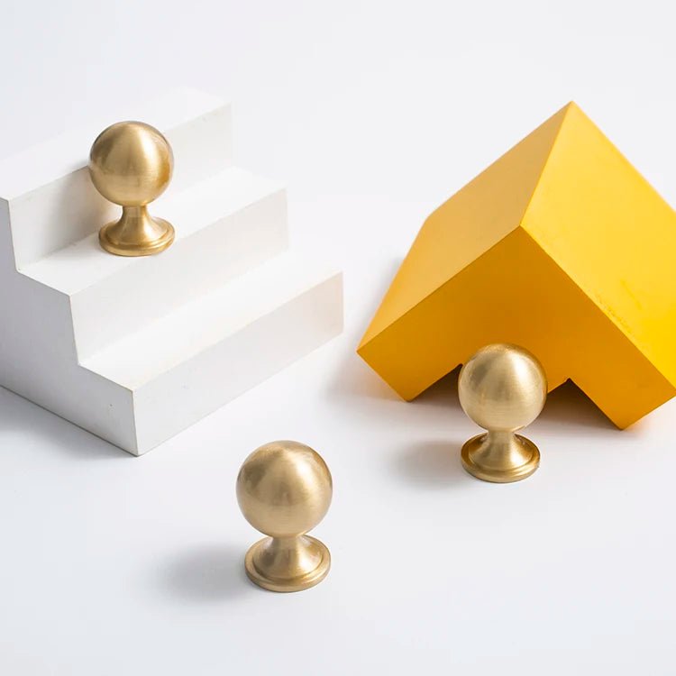 Contemporary T-Bar Brass Handles – Gold Pulls for Cabinets