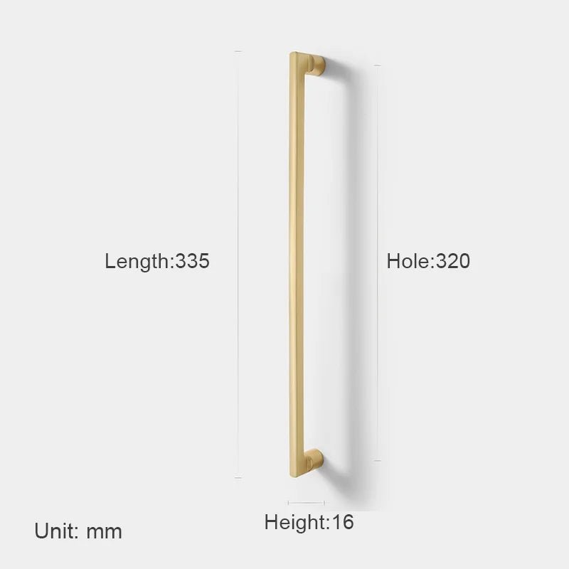 Stylish Gold Zinc Alloy Handles – Modern Cabinet Pulls