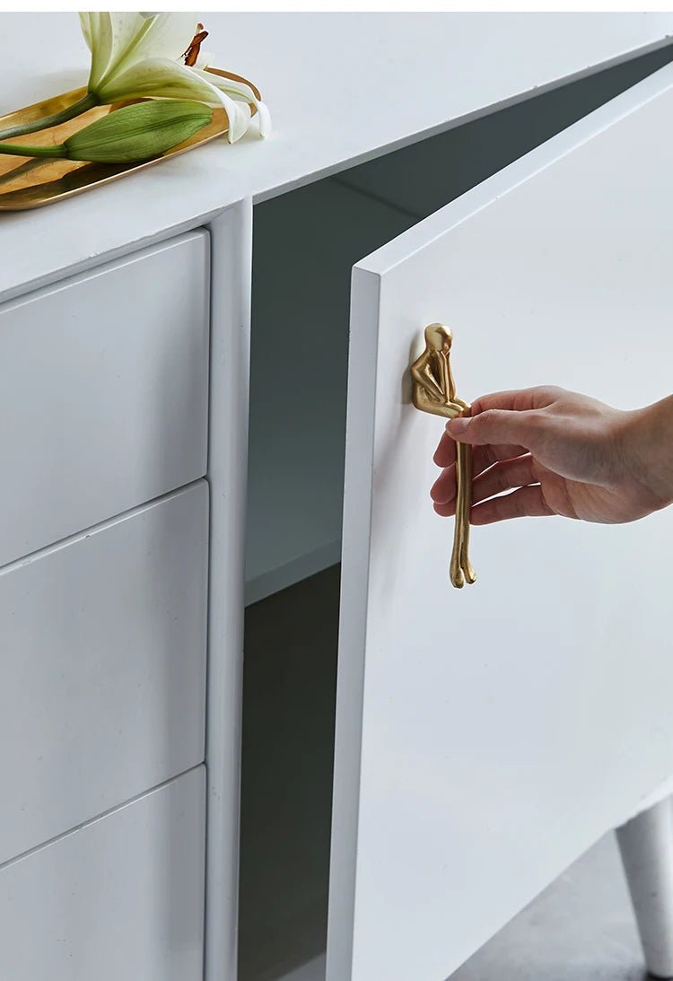 High-Quality Handmade Brass Drawer Pulls for European Style