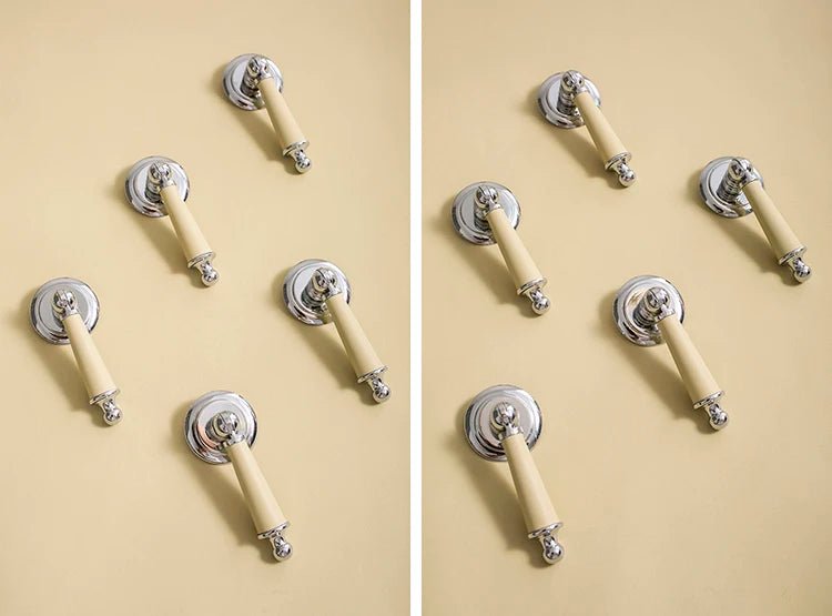 Stylish Leather & Brass Cabinet Knobs for Dresser Pull Handles