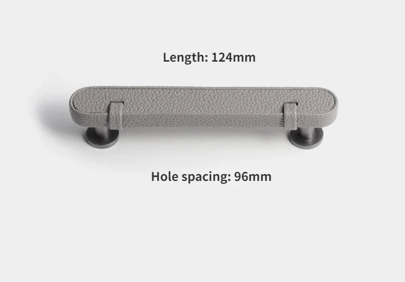Contemporary Leather & Zinc Alloy Cabinet Handles for Stylish Interiors