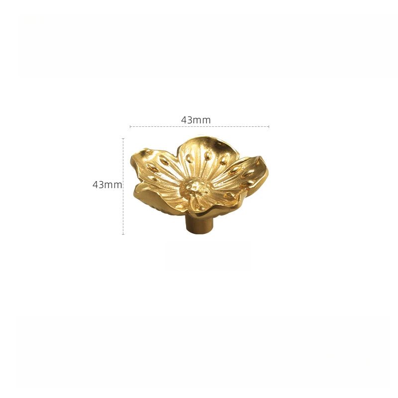 Elegant Dragonfly Brass Handles with Gold Finish for Cabinets