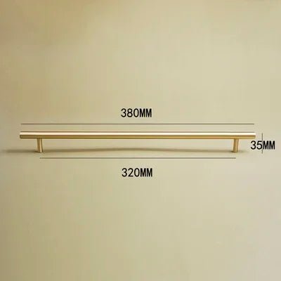 Stylish Matte Black T-Bar Pulls – 5" Solid Brass Handles for Cabinets
