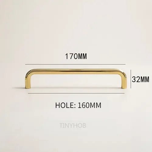 Premium Minimalist Gold Brass Pulls – Cabinet Handles 5"-12.6"