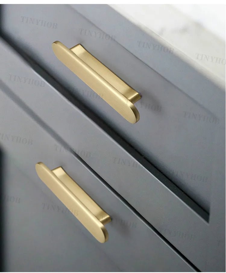 Stylish Modern Black Cabinet Handles – 5" Matte Zinc Pulls for Furniture