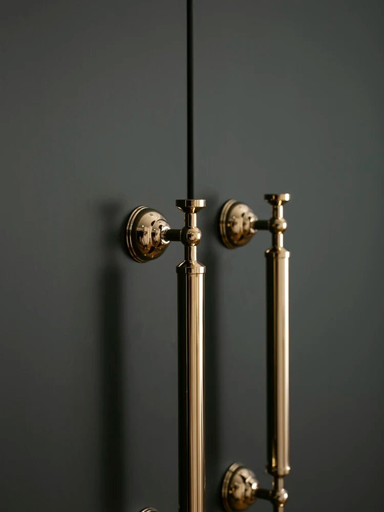 Elegant Pink Crystal Brass Handles – Glam Pulls for Cabinets