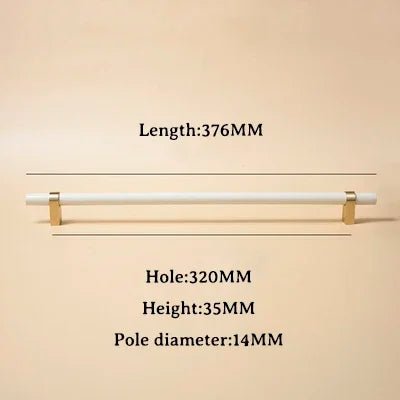 Pink Wood & Brass Handles – 5" Pulls for Modern Drawer Design