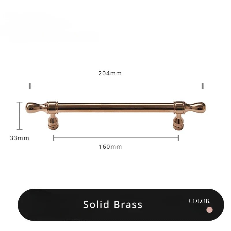 Rose Gold Drawer Pulls – Vintage Cabinet Handles for Furniture