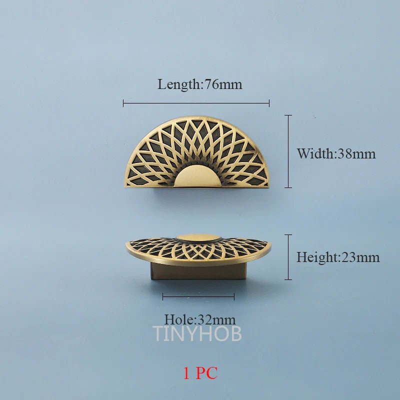 High-Quality Semi-Circular Brass Handles for Cabinets