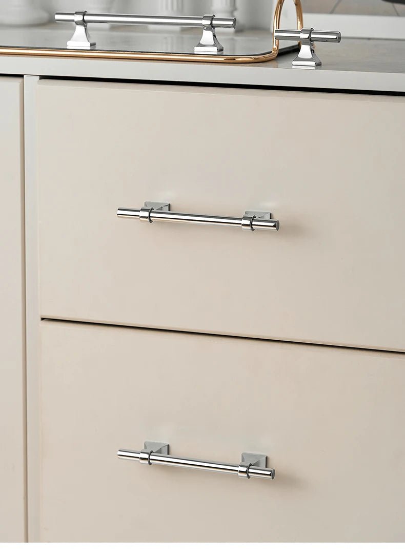 High-Quality Silver Brass Cabinet Pulls – Modern Drawer Handles