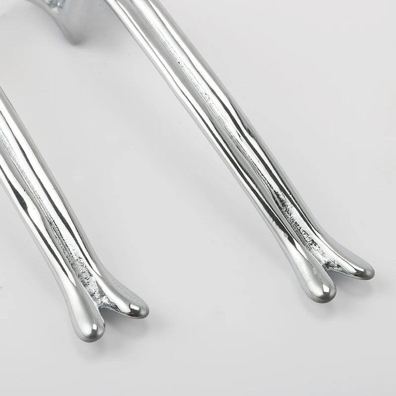 Luxury Silver Brass Knobs – European Style for Modern Cabinets