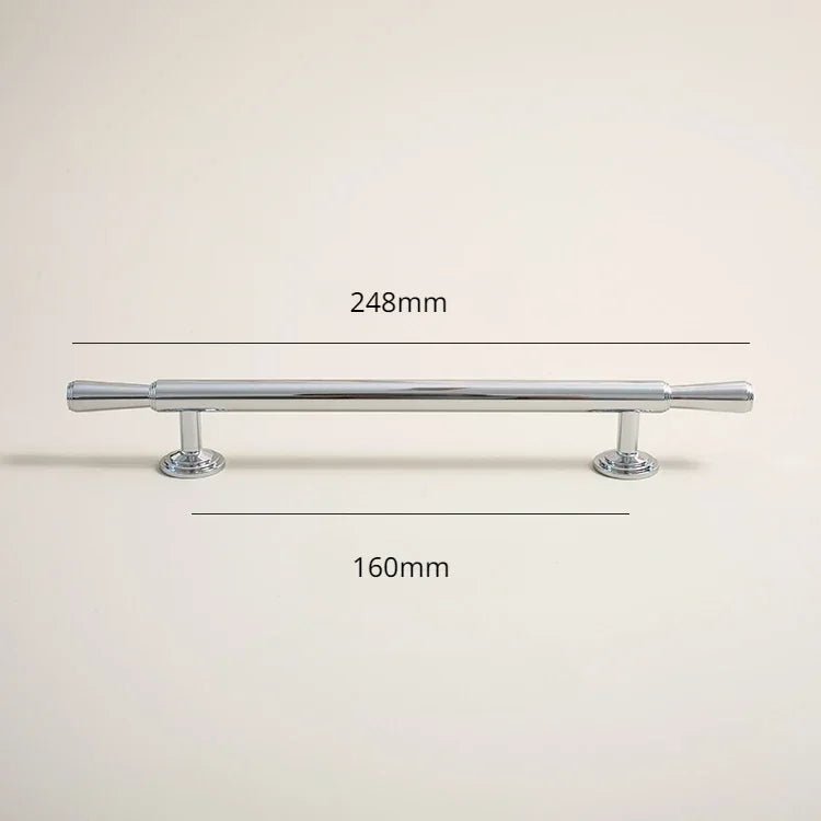 Stylish Modern Silver Brass Handles – Luxury Pulls for Cabinets