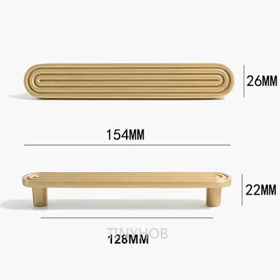 Durable Solid Brass Furniture Handles – Unique Line Pulls