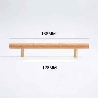 Stylish 5" Solid Walnut Knobs – Wooden Pull Handles for Cabinets