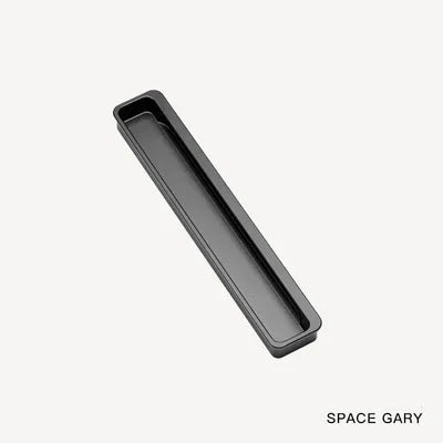 Luxury 6.93" Stealth Handles – Flush Mount Pulls for Modern Cabinets in Black/Gray/Gold