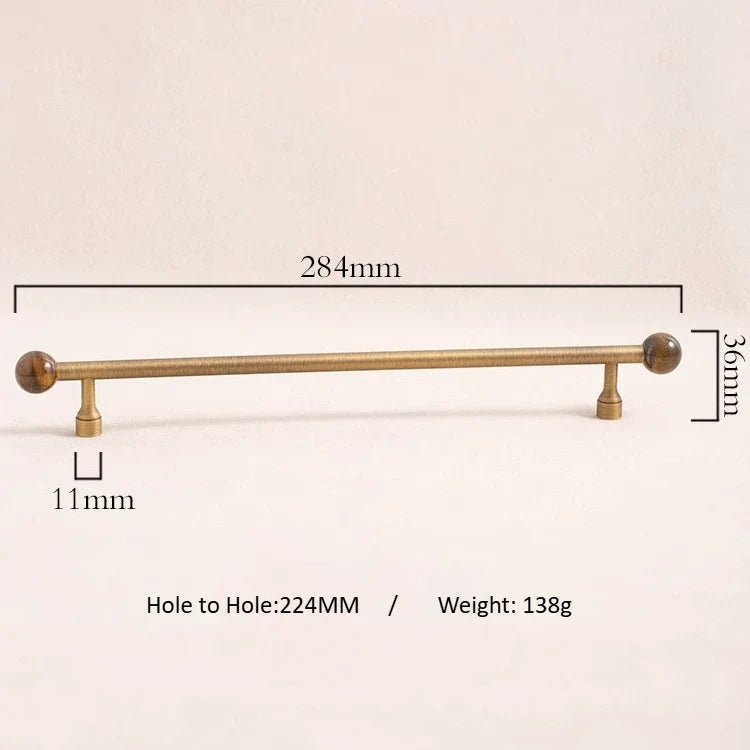Stone & Brass Pulls – Nordic Style for Cabinet and Drawer Design